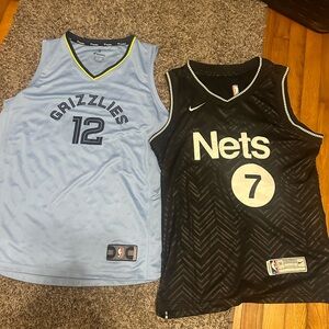 NBA Fanatics Ja Morant Jersey Size XL, Nike Kevin Durant jersey Size M